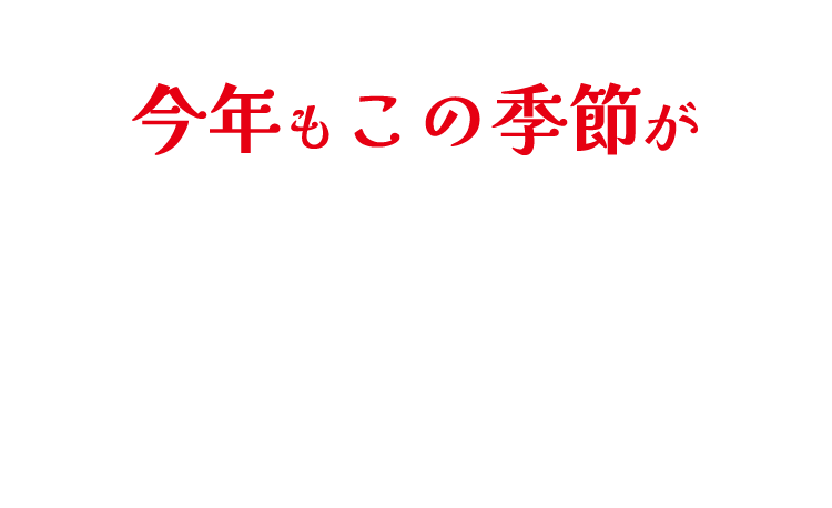 今年もこの季節が